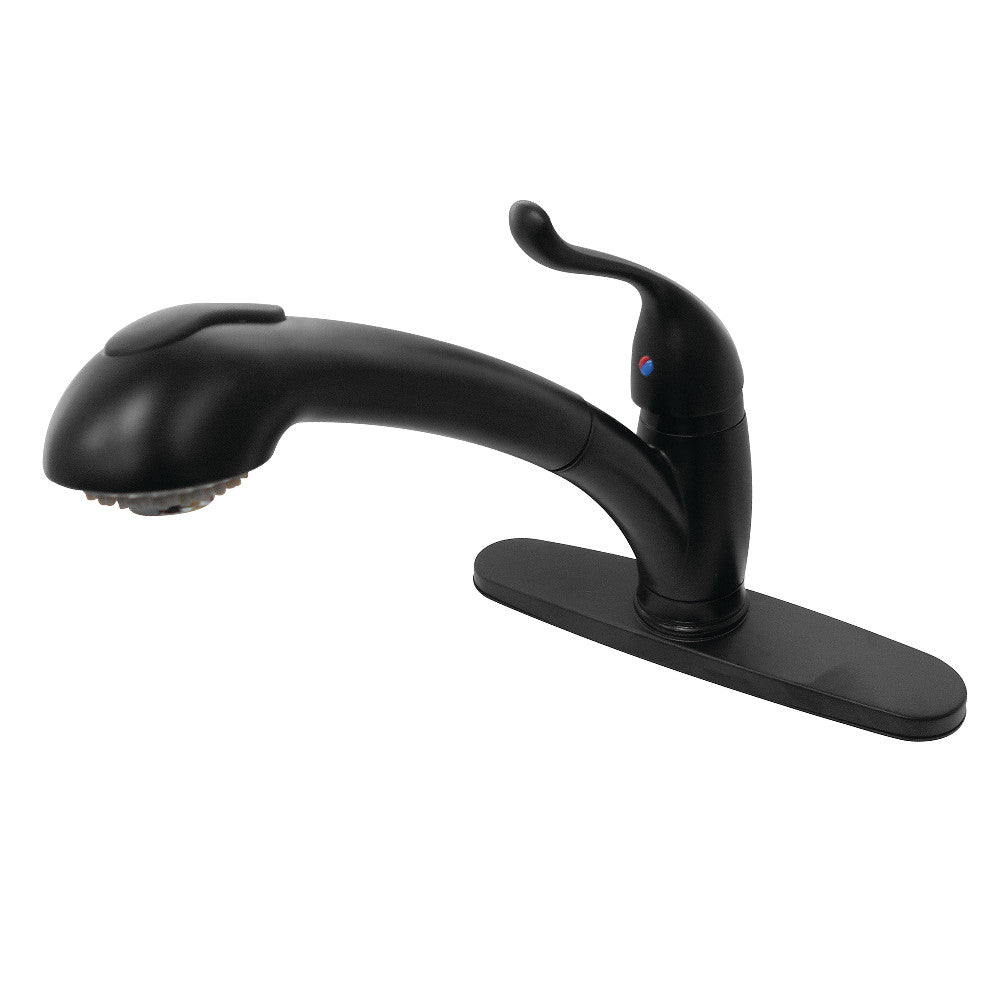 Kingston Brass KB5708YL Yosemite Single-Handle Pull-Out Kitchen Faucet