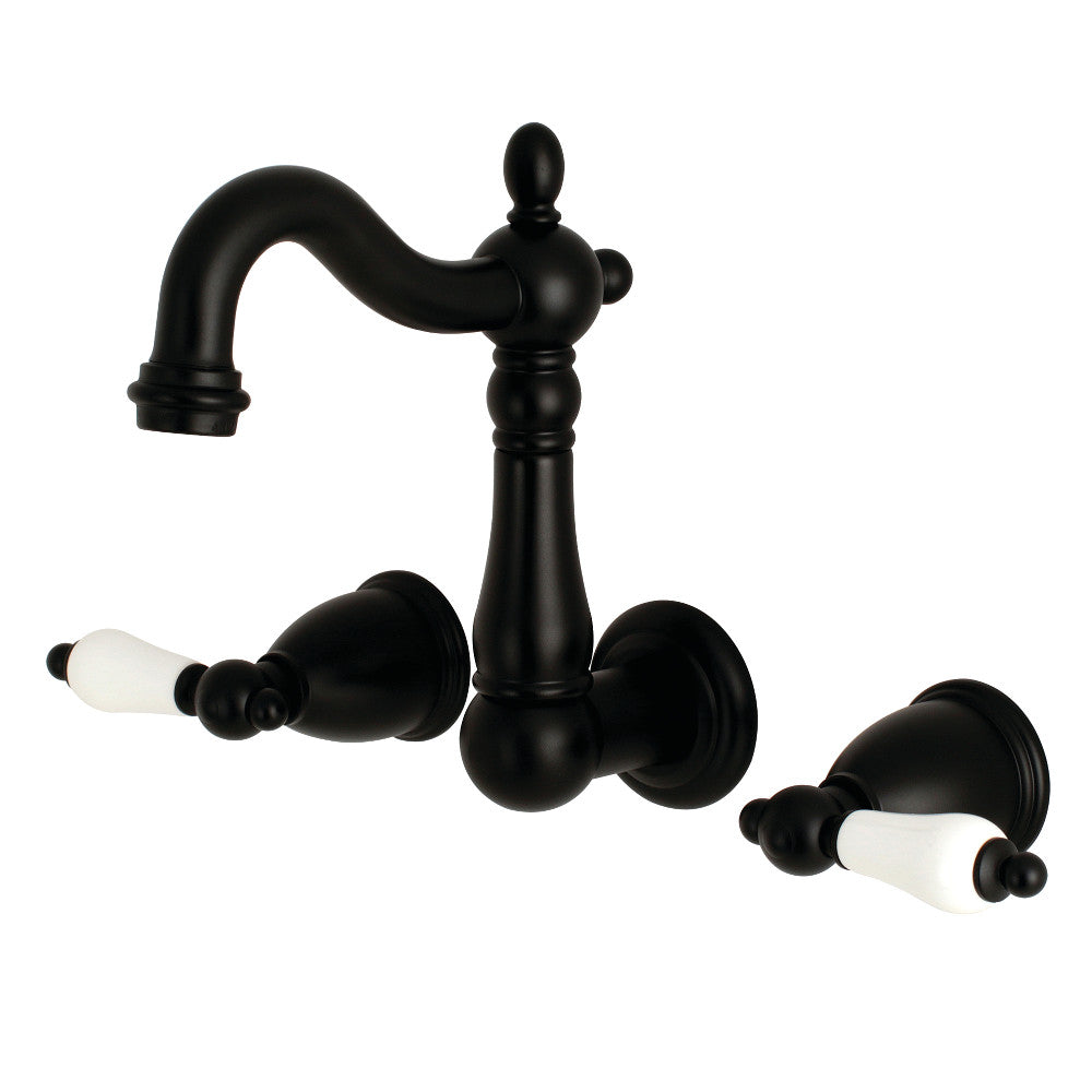 Kingston Brass KS1225PL Heritage Wall Mount Bathroom Faucet