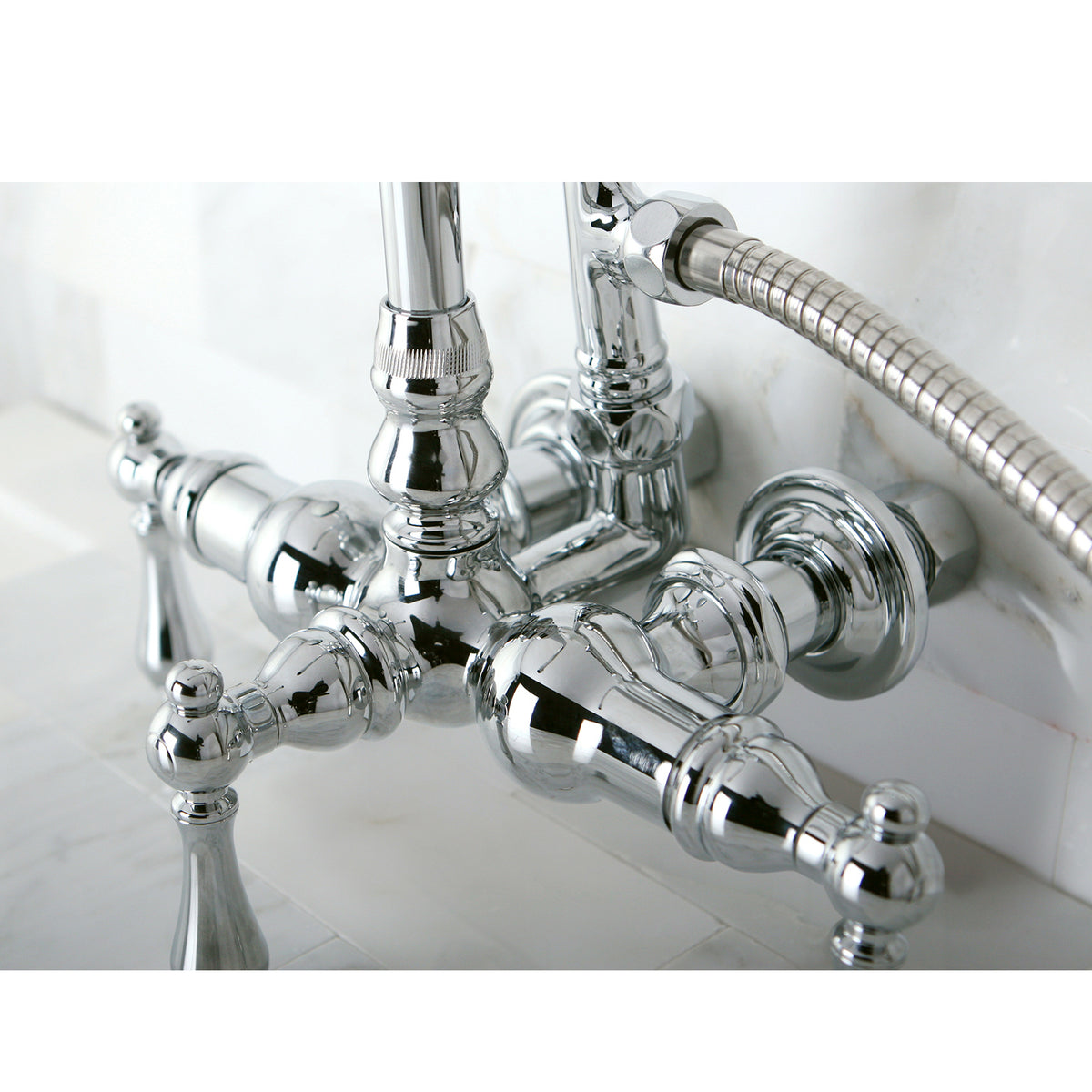 Vintage 3-3/8-Inch Wall Mount Tub Faucet