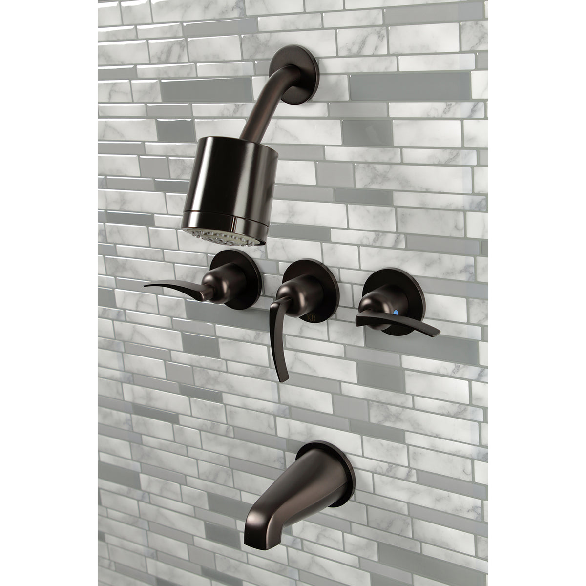 Centurion Three-Handle Tub and Shower Faucet