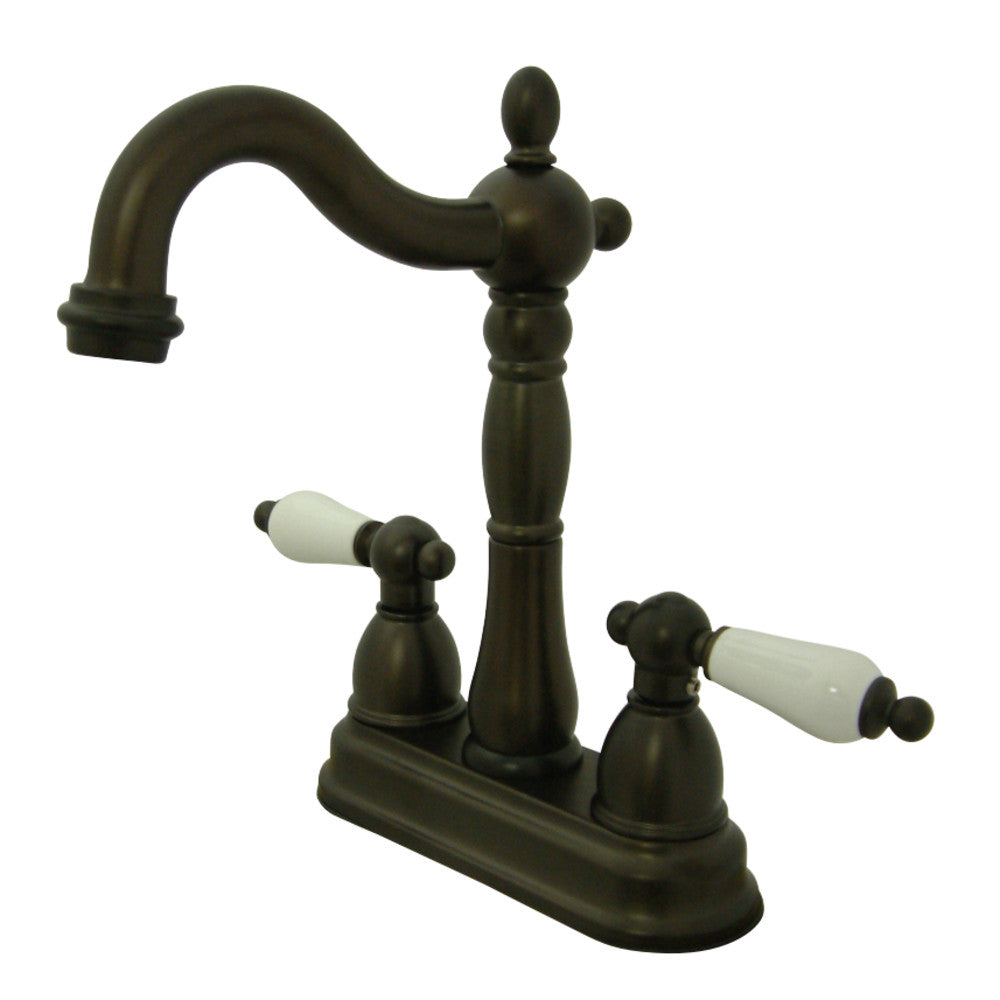 Kingston Brass KB1491PL Heritage Two-Handle Bar Faucet