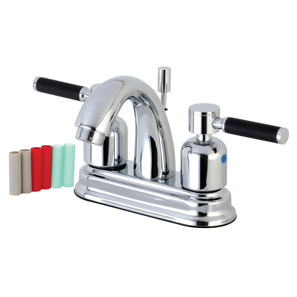 Kingston Brass FB5618DKL 4 in. Centerset Bathroom Faucet