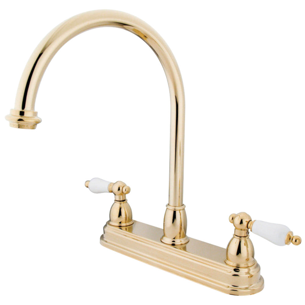 Kingston Brass KB3742PL Restoration Centerset Kitchen Faucet