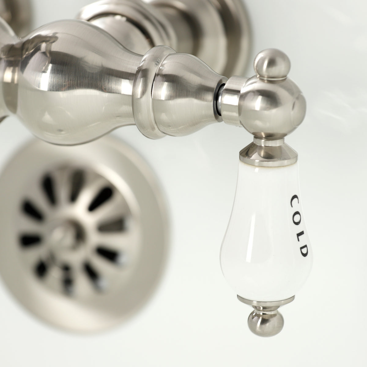 Heritage 3-3/8&quot; Tub Wall Mount Clawfoot Tub Faucet