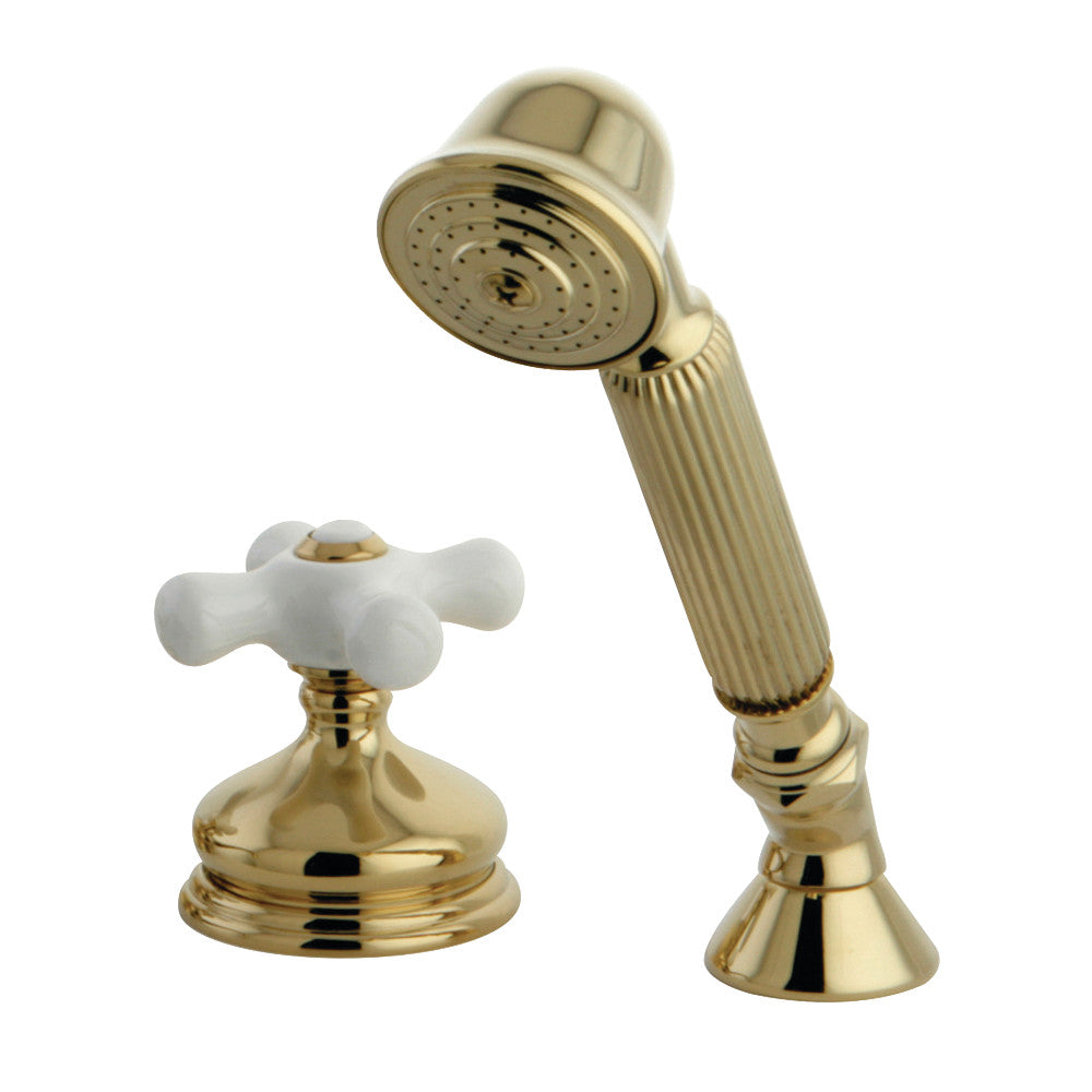 Kingston Brass Deck Mount Hand Shower with Diverter for Roman Tub Faucet