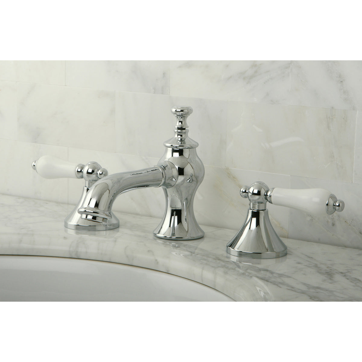 Kingston Brass KC7063PL Vintage 8 in. Widespread Bathroom Faucet