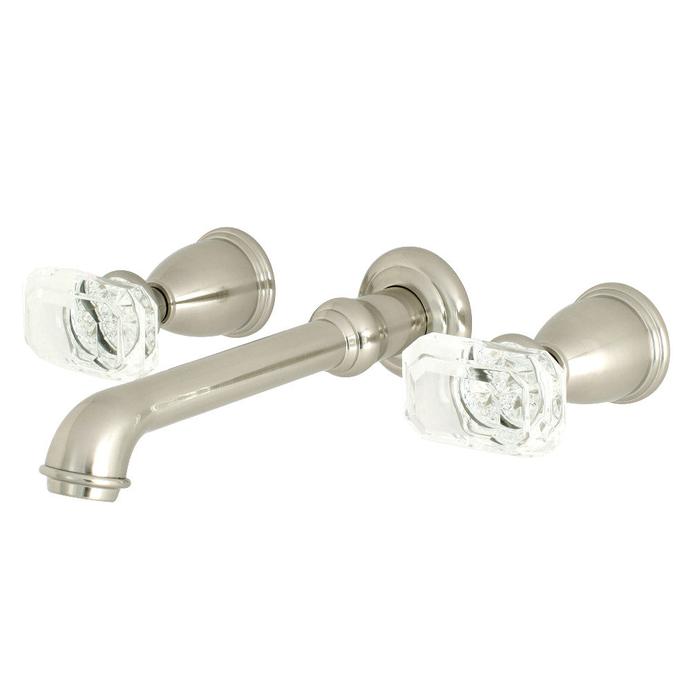 Kingston Brass KS7125KRL Krystal Onyx Two-Handle Wall Mount Bathroom Faucet