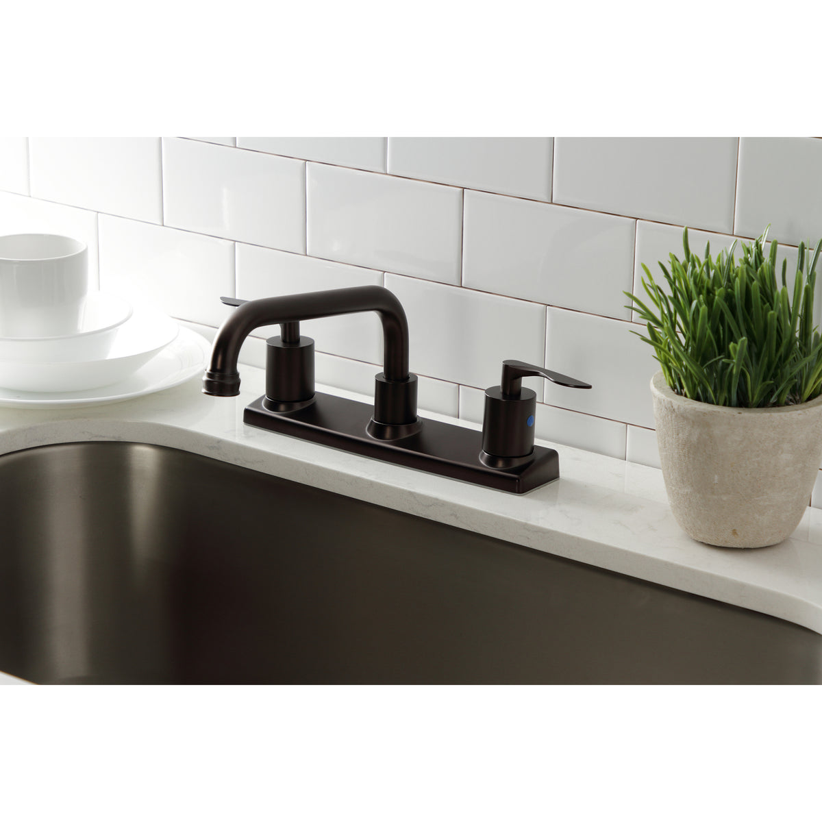 Kingston Brass FB2138SVL Serena Centerset Kitchen Faucet