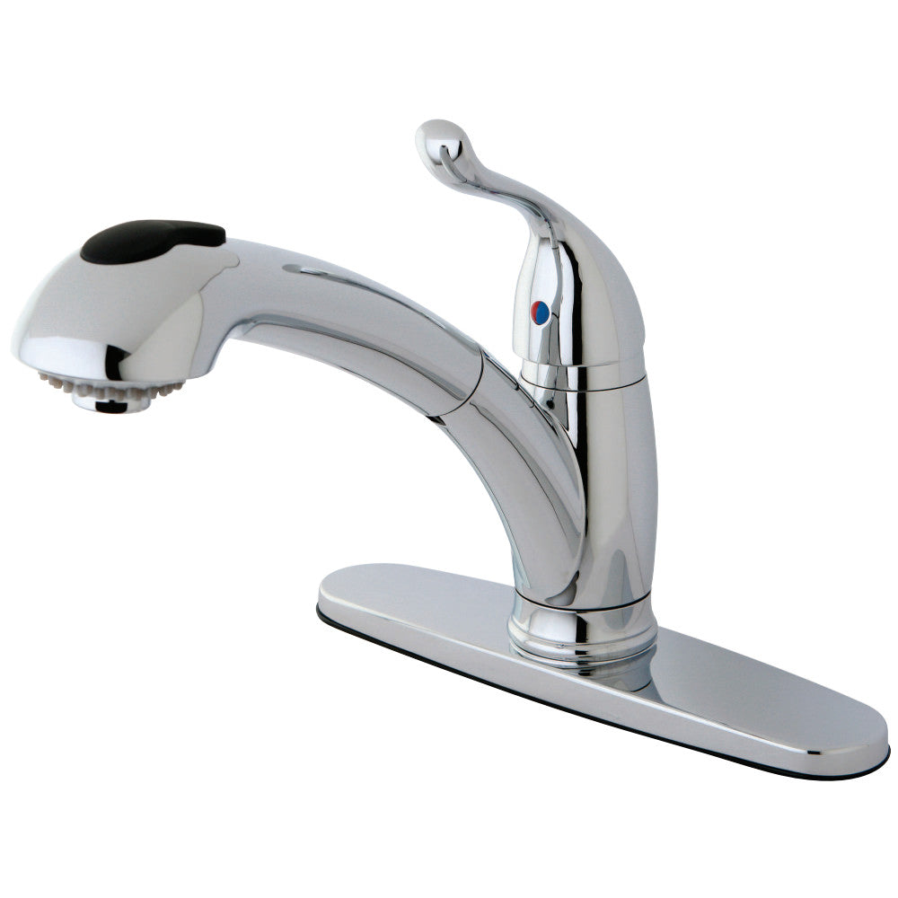 Kingston Brass KB5708YL Yosemite Single-Handle Pull-Out Kitchen Faucet