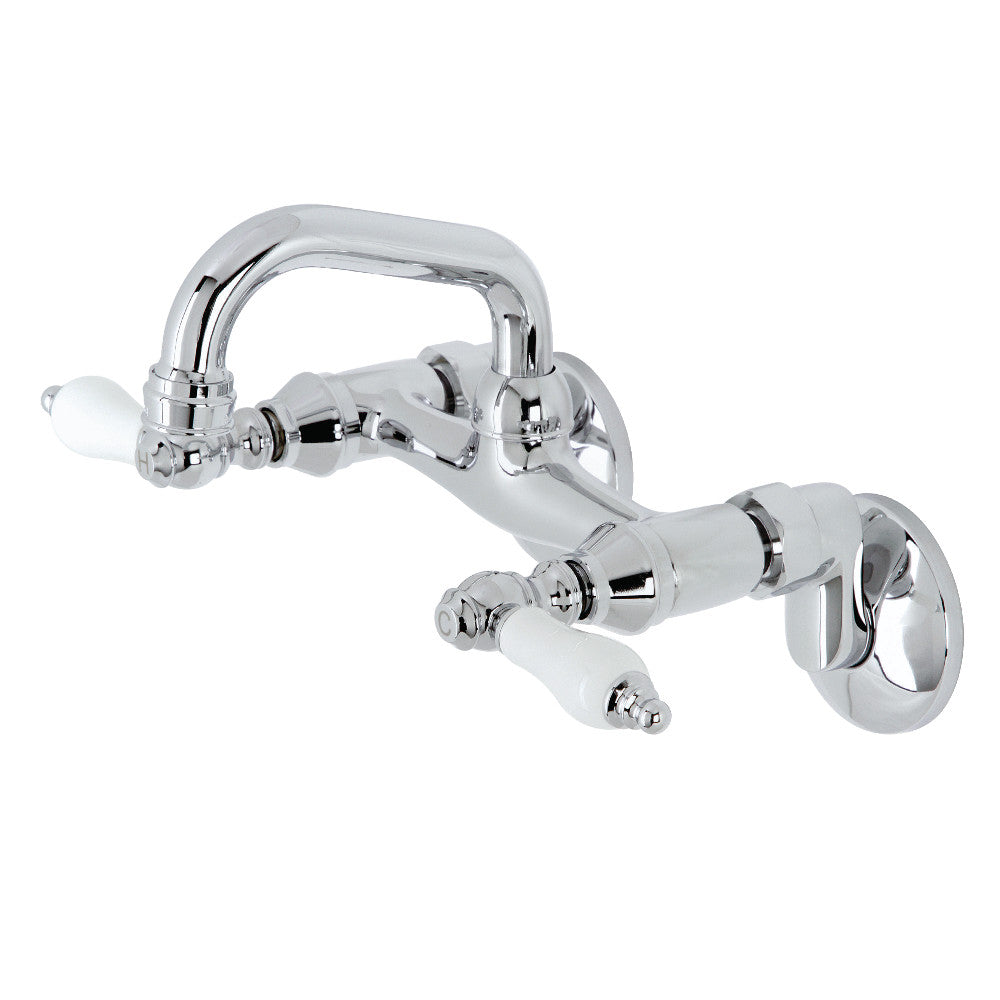 Kingston Brass KS512ORB Two-Handle Wall Mount Bar Faucet
