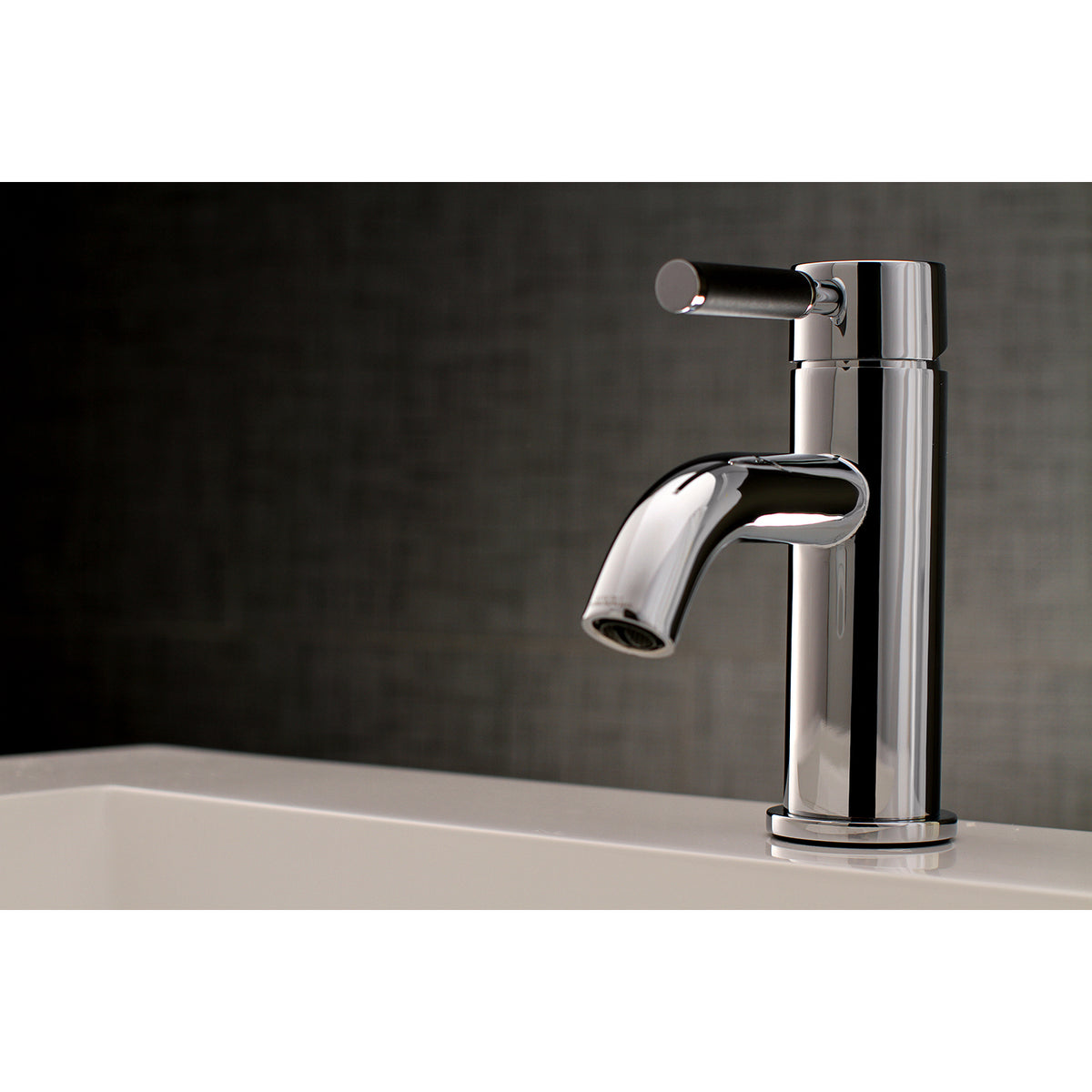 Fauceture LS8229DKL Kaiser Single-Handle Bathroom Faucet with Push Pop-Up