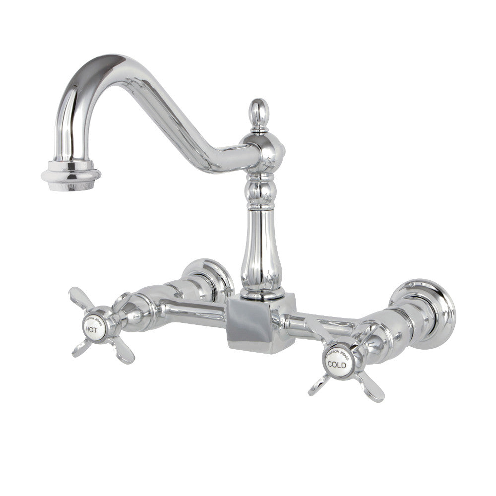 Kingston Brass KS1242BEX Essex Wall Mount Bridge Kitchen Faucet