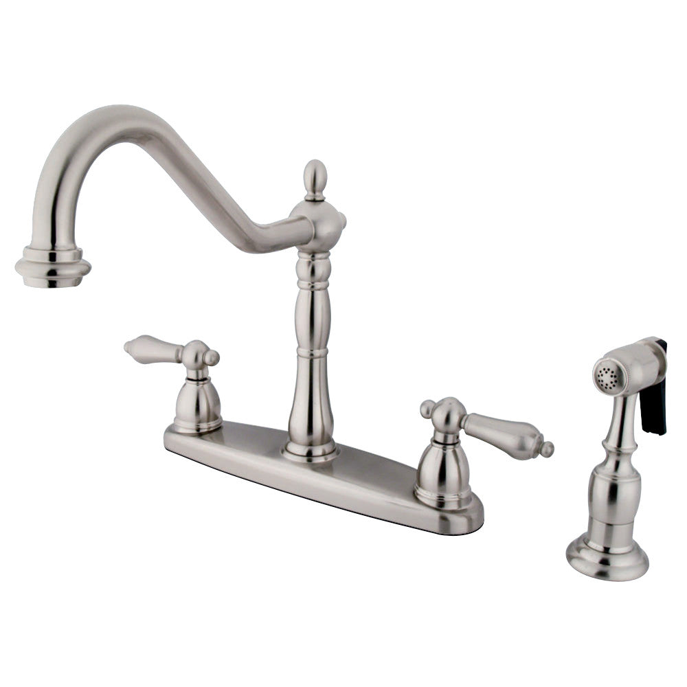 Kingston Brass KB1751ALBS Heritage Centerset Kitchen Faucet