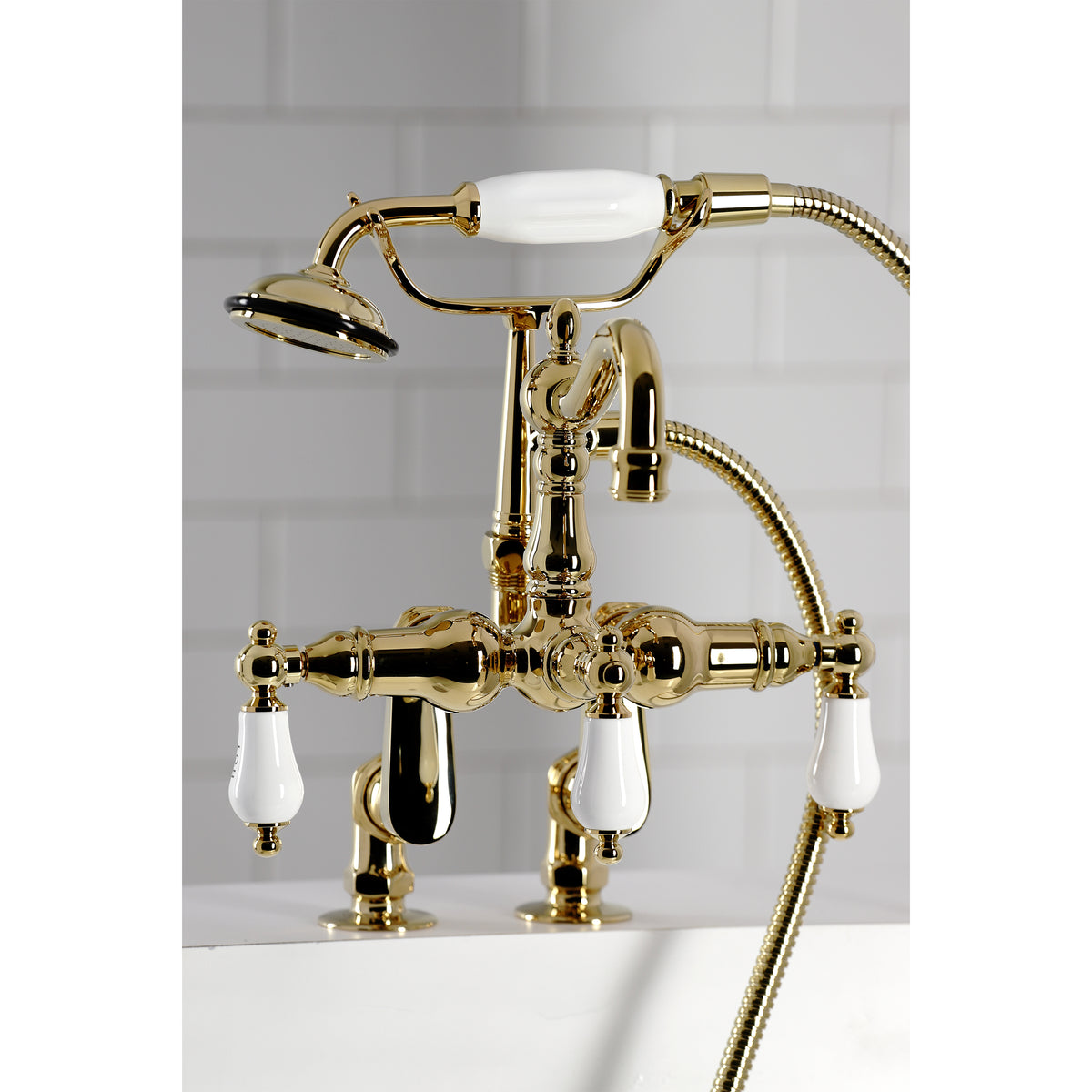 Vintage Clawfoot Tub Faucet with Hand Shower