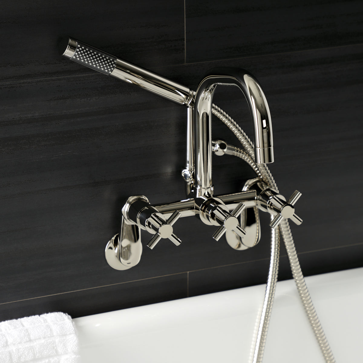 Aqua Vintage Concord Wall Mount Clawfoot Tub Faucet