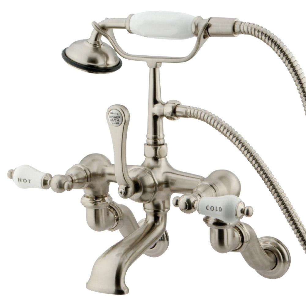 Vintage Wall Mount Clawfoot Tub Faucet with Hand Shower
