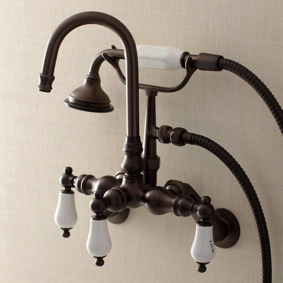 Aqua Vintage Wall Mount Clawfoot Tub Faucets