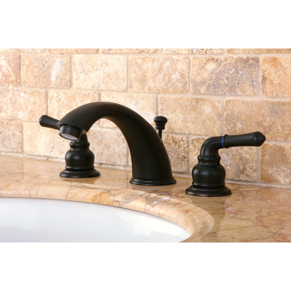 Kingston Brass KB963 Magellan Widespread Bathroom Faucet with Retail Pop-Up