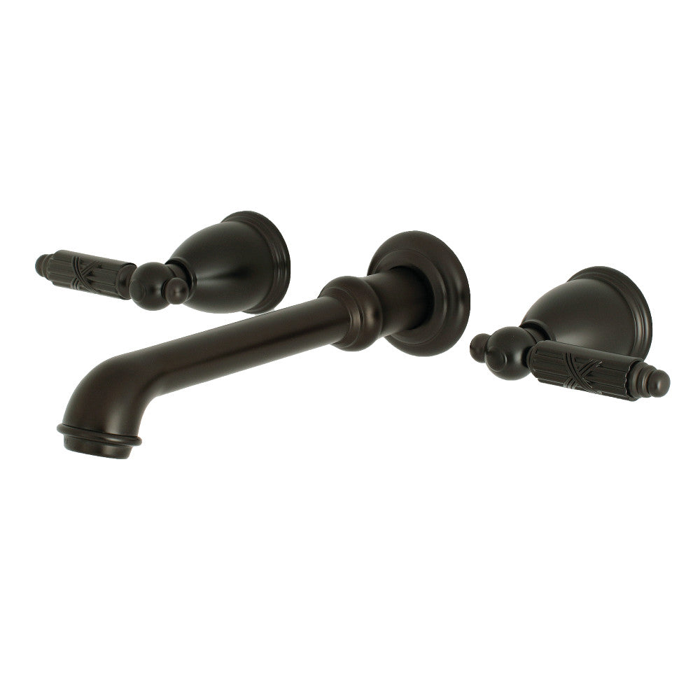 Kingston Brass KS7128GL Georgian Two-Handle Wall Mount Bathroom Faucet