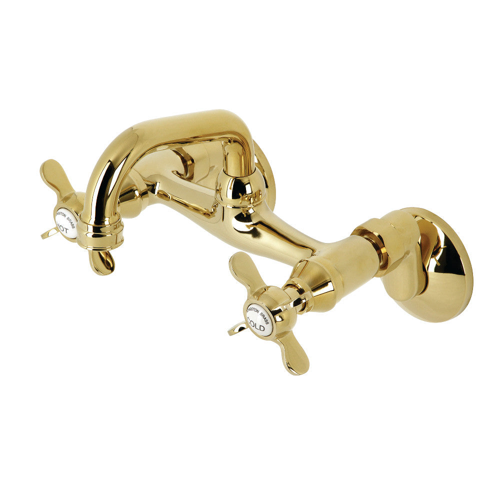 Kingston Brass KS112SB Two-Handle Wall Mount Bar Faucet