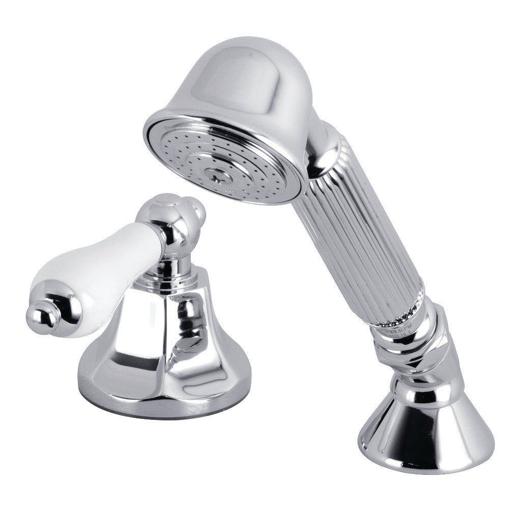 Kingston Brass Deck Mount Hand Shower with Diverter for Roman Tub Faucet