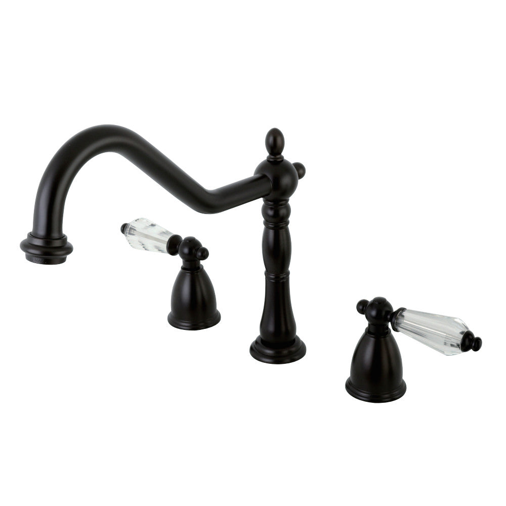 Kingston Brass KB1792WLLLS Widespread Kitchen Faucet