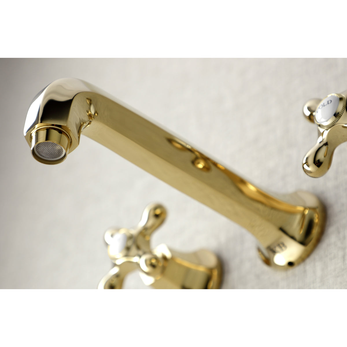 Kingston Brass KS4128AX Metropolitan 2-Handle Wall Mount Bathroom Faucet