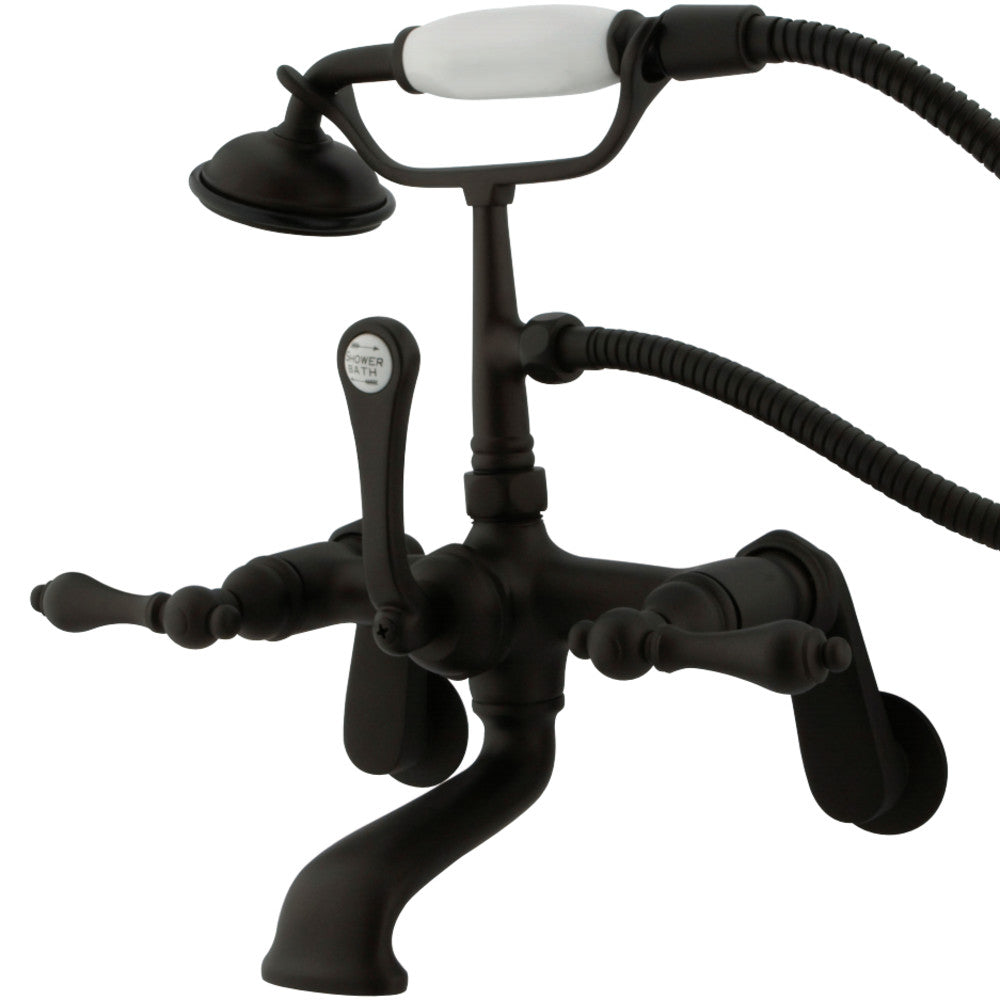 Vintage Wall Mount Clawfoot Tub Faucet with Hand Shower