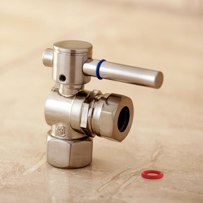 Kingston Brass 1/2&quot; FIP X 1/2&quot; or 7/16&quot; Slip Joint Angle Stop Valve