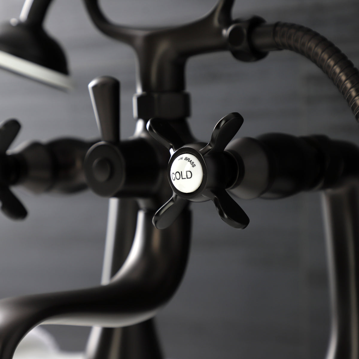 Essex Deck Mount Clawfoot Tub Faucet with Hand Shower