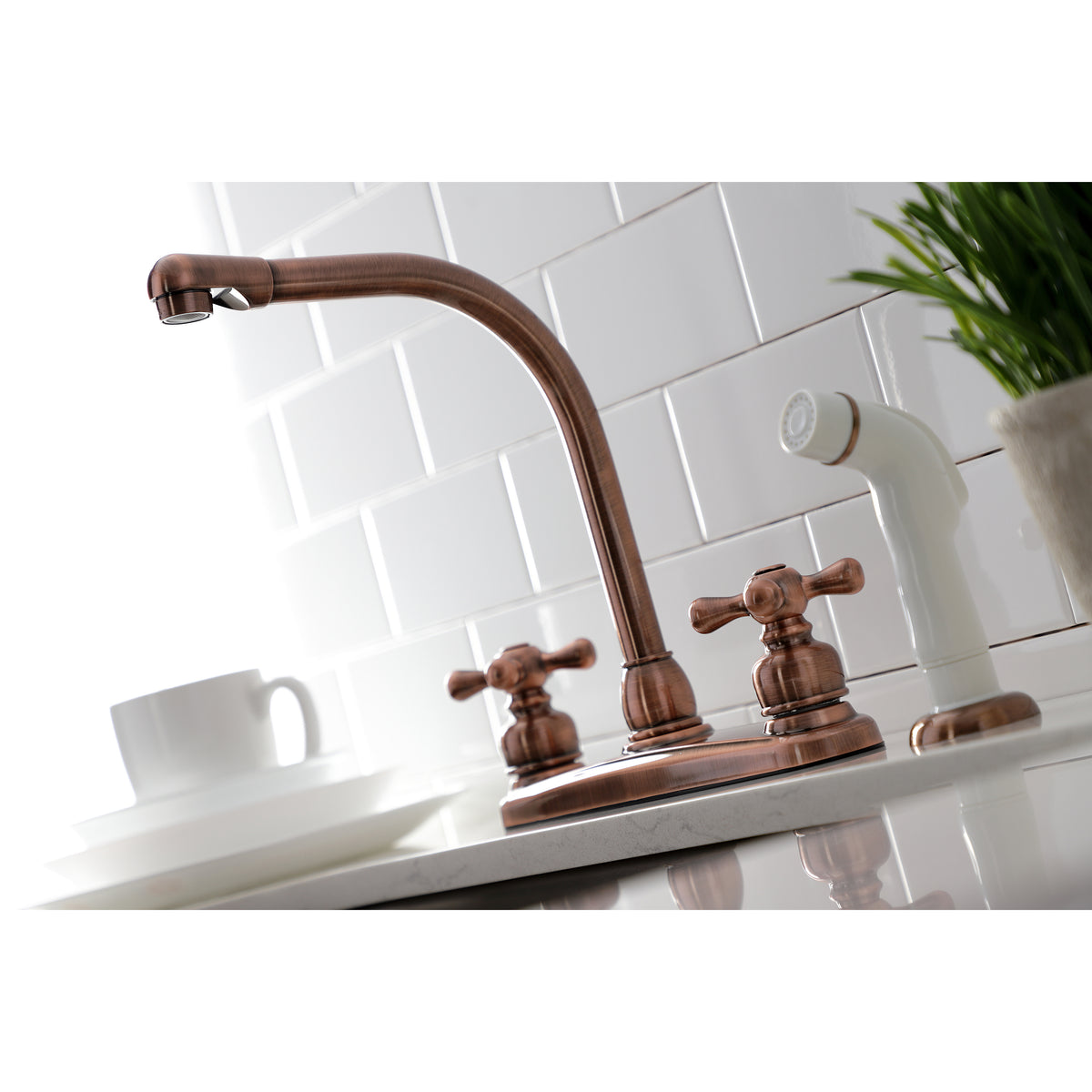 Kingston Brass KB712AX Victorian Centerset Kitchen Faucet