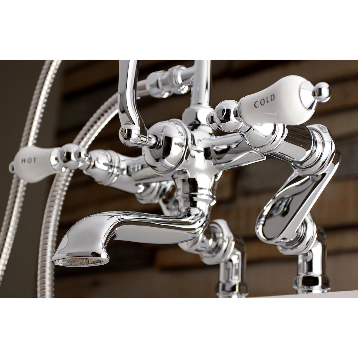 Auqa Vintage 7-inch Adjustable Clawfoot Tub Faucet with Hand Shower