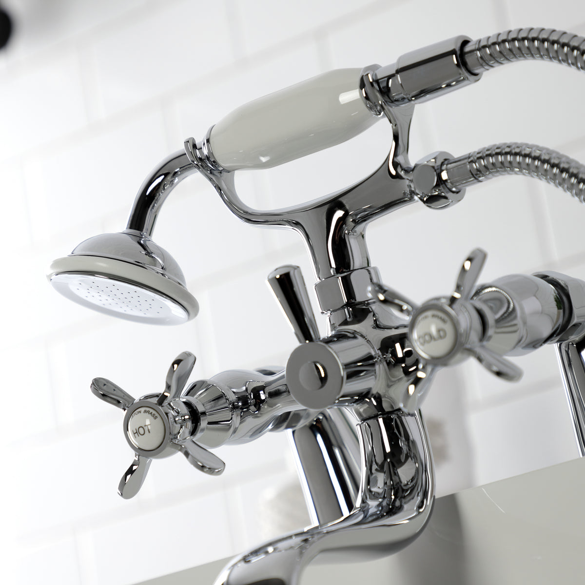 Essex Deck Mount Clawfoot Tub Faucet with Hand Shower