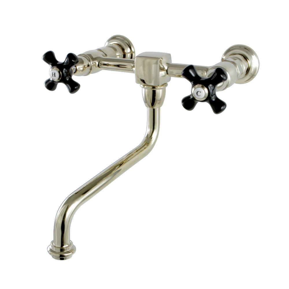 Kingston Brass KS1215PKX Duchess Wall Mount Bathroom Faucet