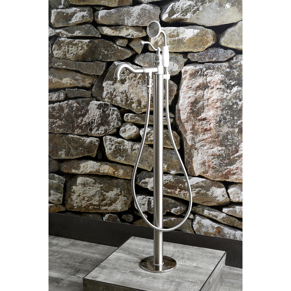 English Country Freestanding Tub Faucet with Hand Shower