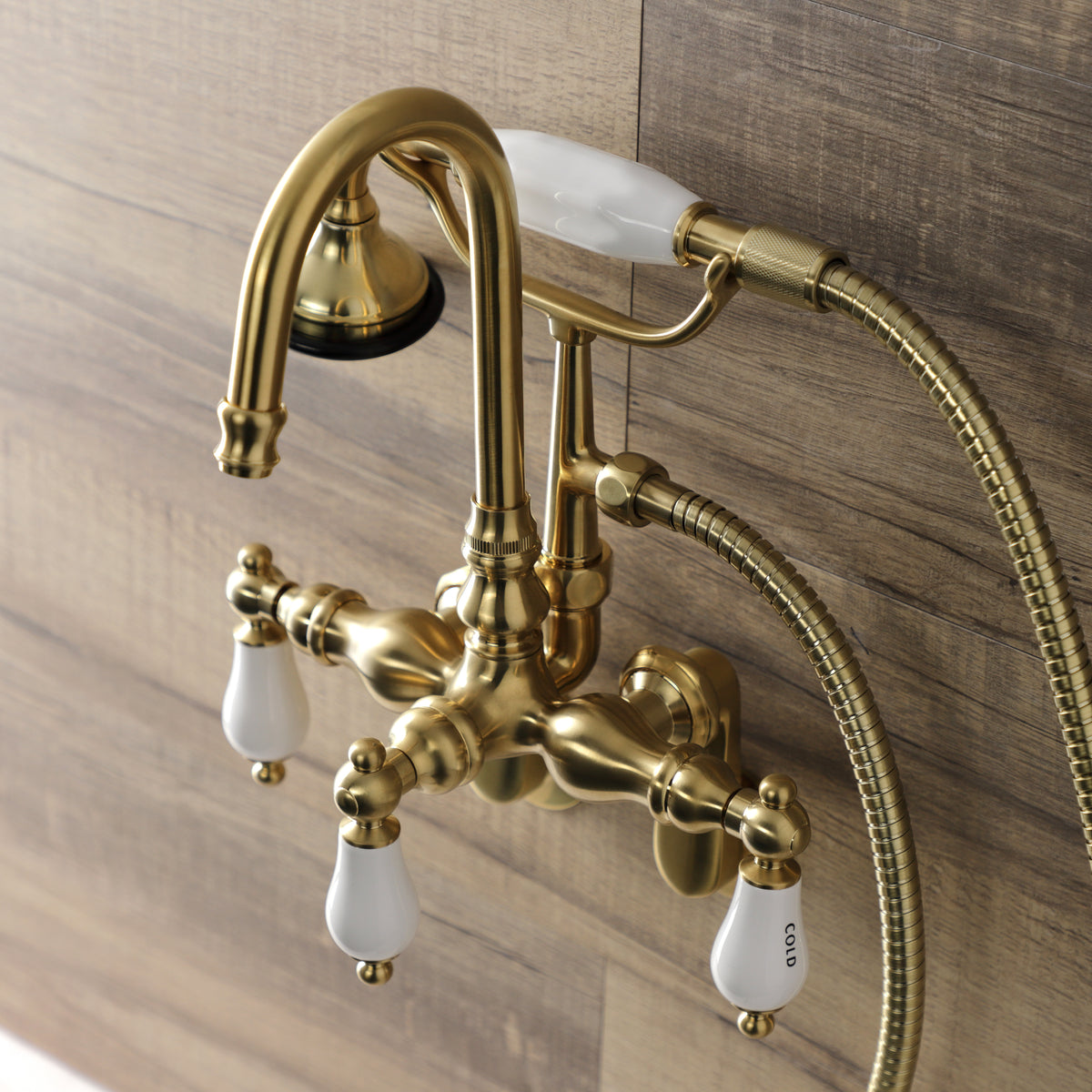 Aqua Vintage Wall Mount Clawfoot Tub Faucets