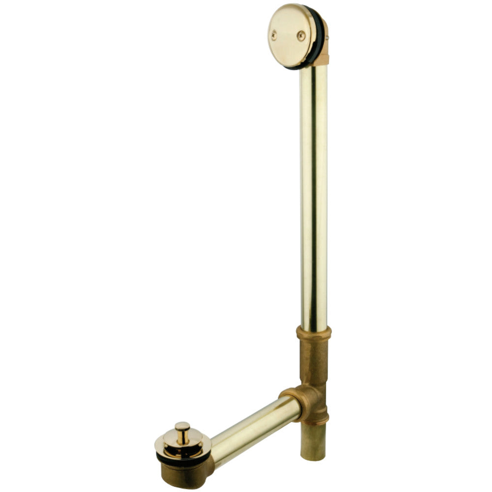 Kingston Brass 18&quot; Tub Waste with Overflow with Lift and Lock Drain