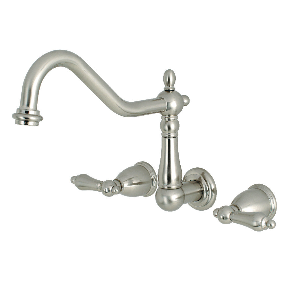 Kingston Brass KS1281AL Heritage Wall Mount Kitchen Faucet