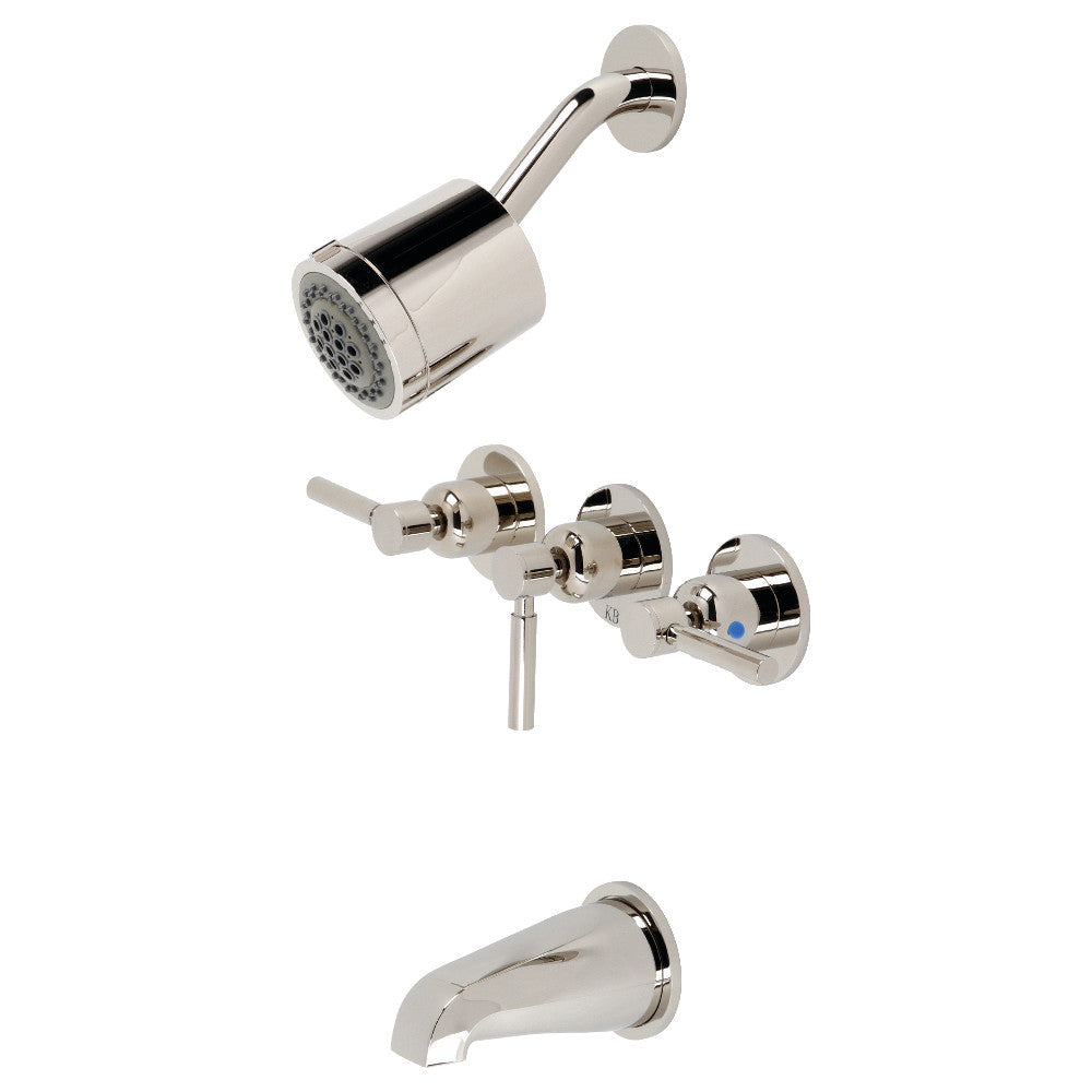 Concord Three-Handle Tub and Shower Faucet