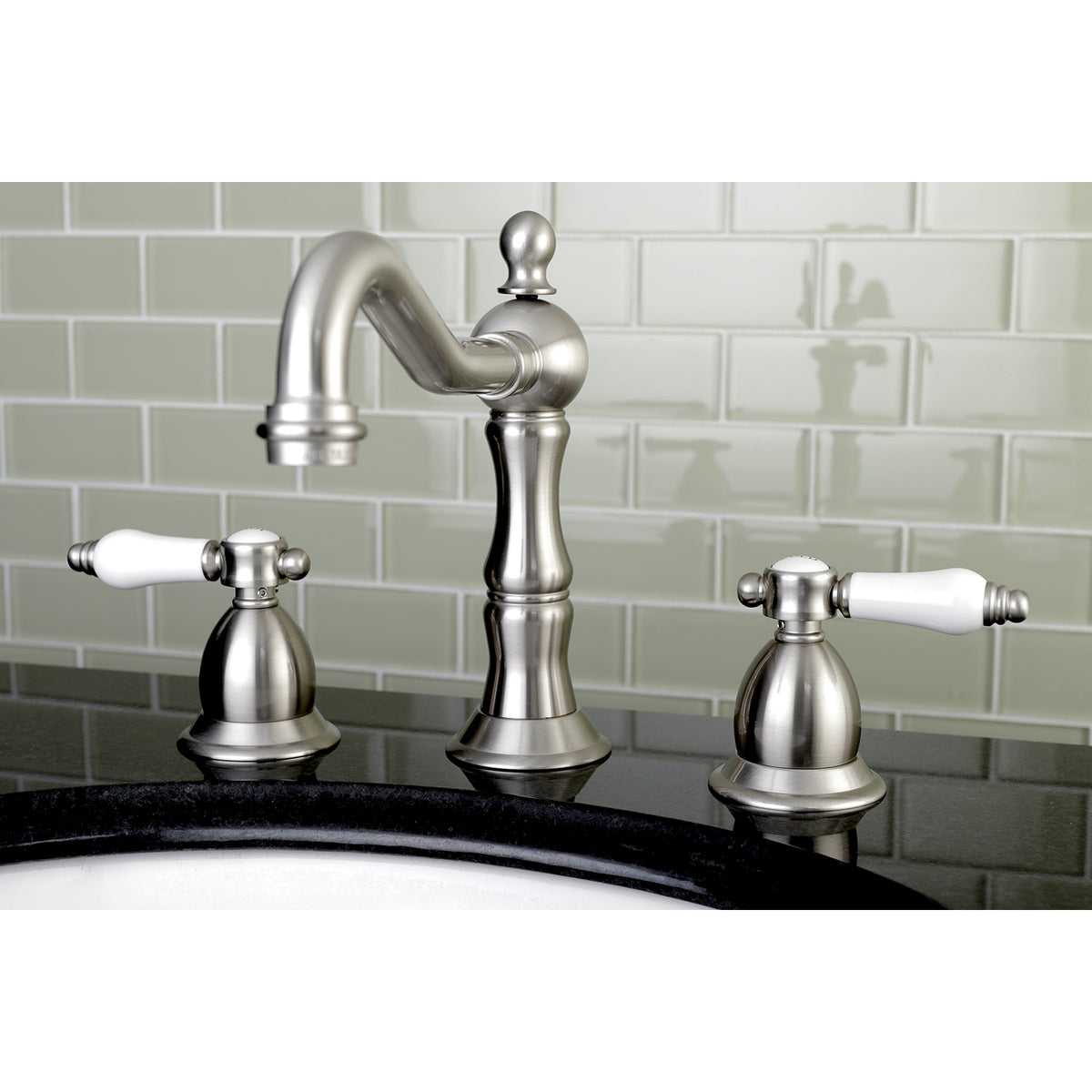 Kingston Brass KS1978BPL 8 in. Widespread Bathroom Faucet